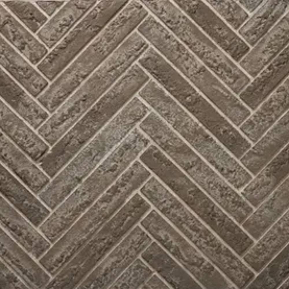 91036MON Gray Herringbone Refractory for Courtyard Outdoor Fireplace