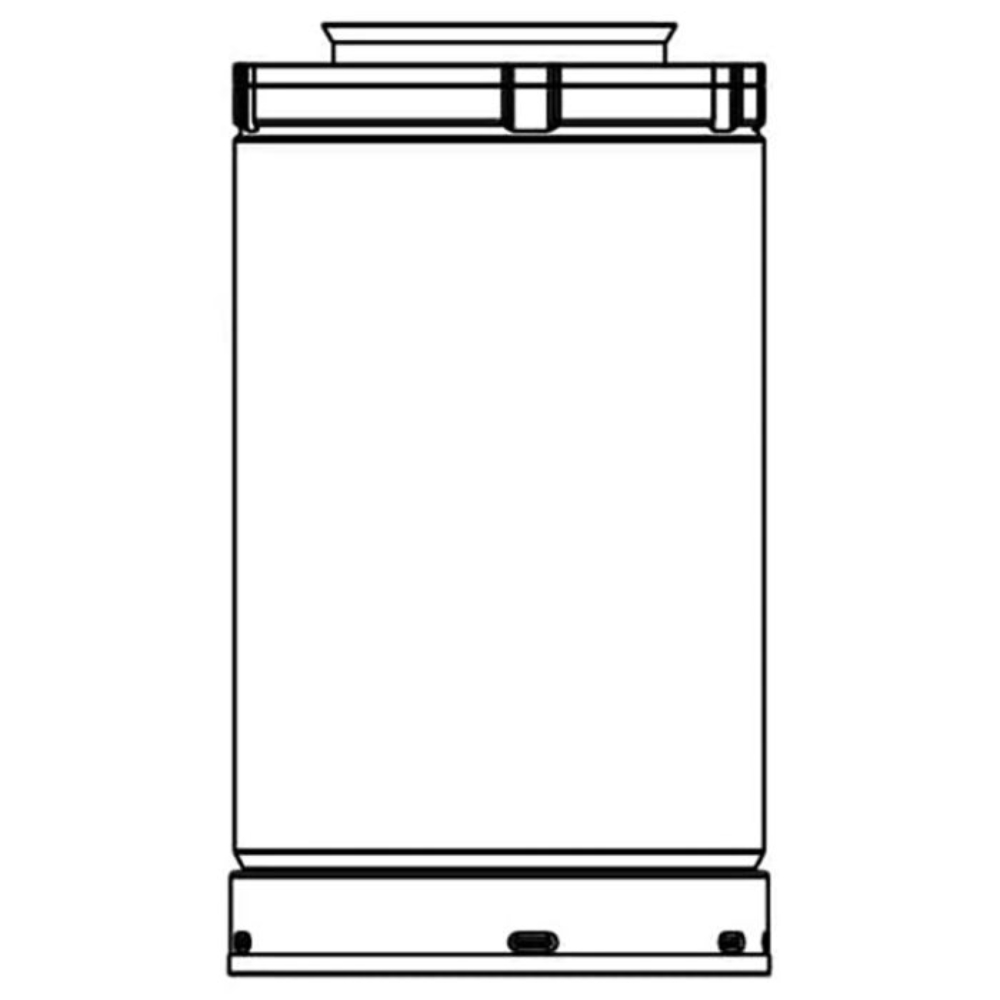 36805MON 24 Pipe Length-Black (4X6-5/8 SLP Pipe)
