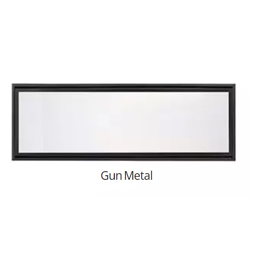 90758MON Clean face trim Gun Metal