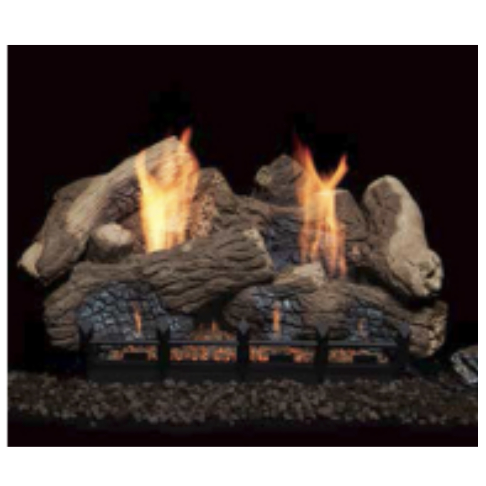 36361MON 30" 7pc Berkley Oak fiber ceramic Log set for Natural Blaze VF 24" Burner