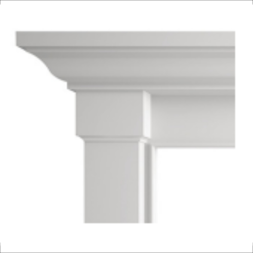 90770MON Kenwood mantel shoulder sample-Primed MDF