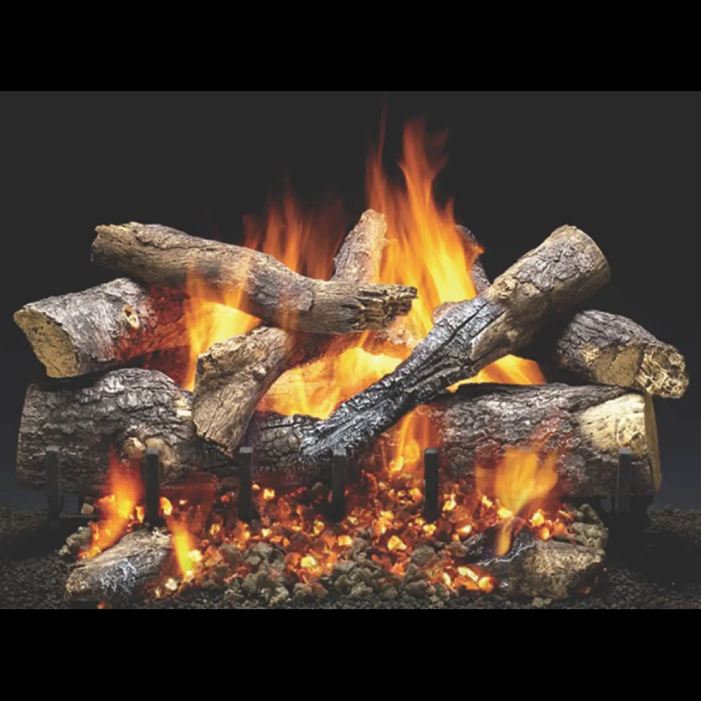 Heat & Glo GO324 24" Grand Oak Log Set 11Pcs, 3 Tier