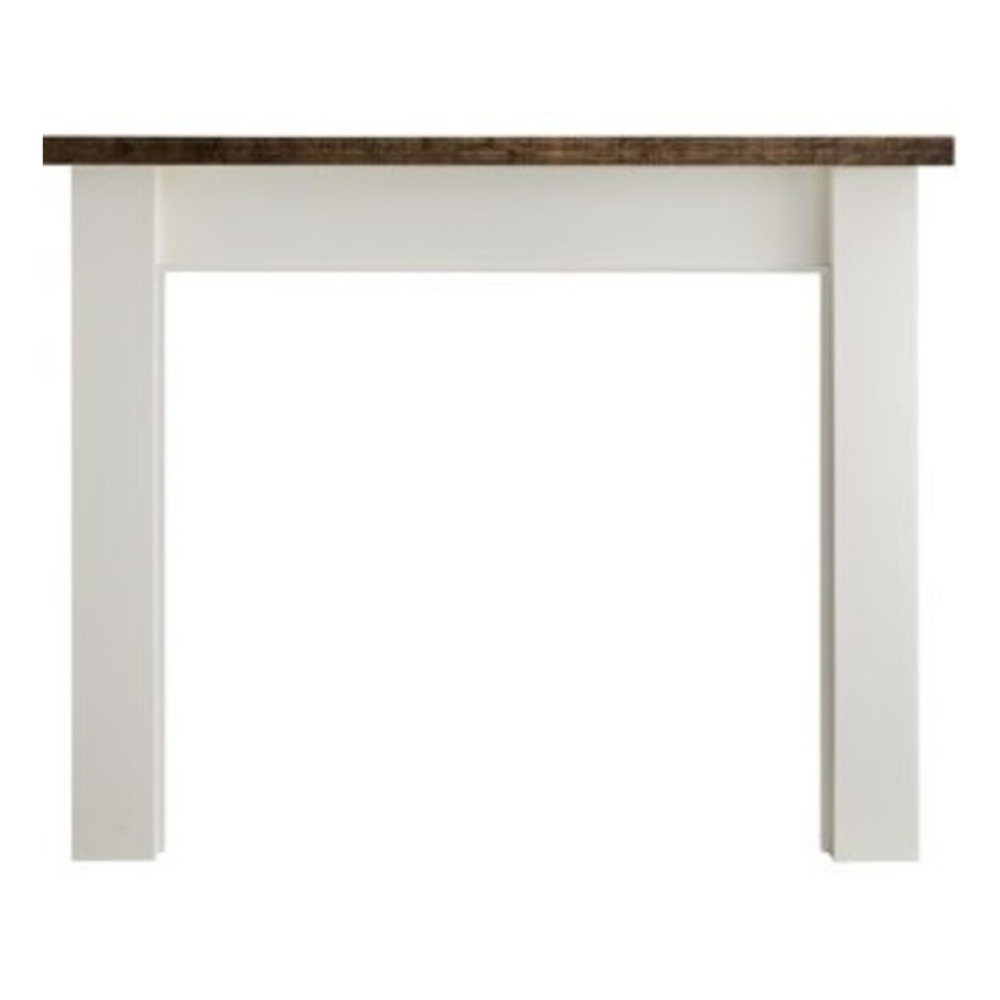 36397MON Laurel Mantel, Primed MDF & Maple top with Ebony Stain