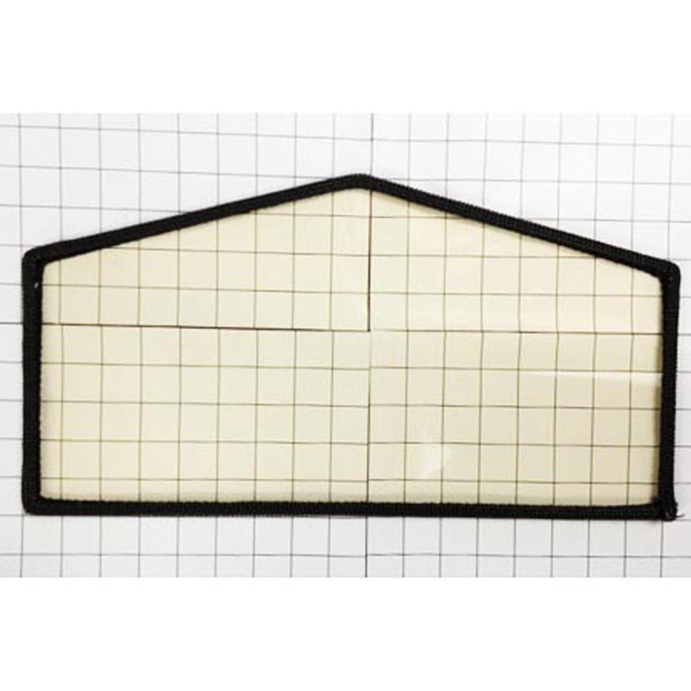 VP00036 Roped Glass 16 7/8 W X 6 5/8 L Ends X 8 7/8 L Ctr