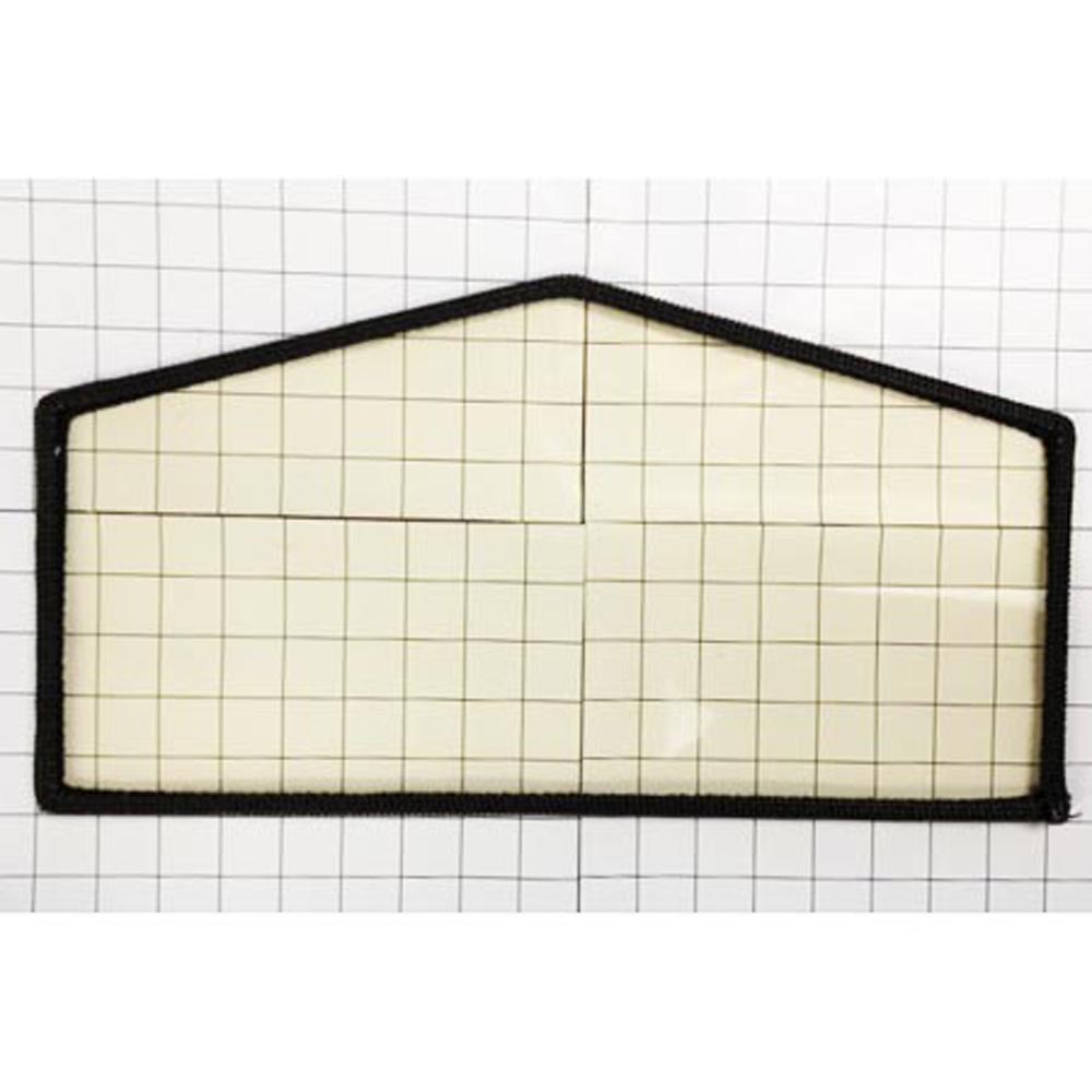 VP00036 Roped Glass 16 7/8 W X 6 5/8 L Ends X 8 7/8 L Ctr