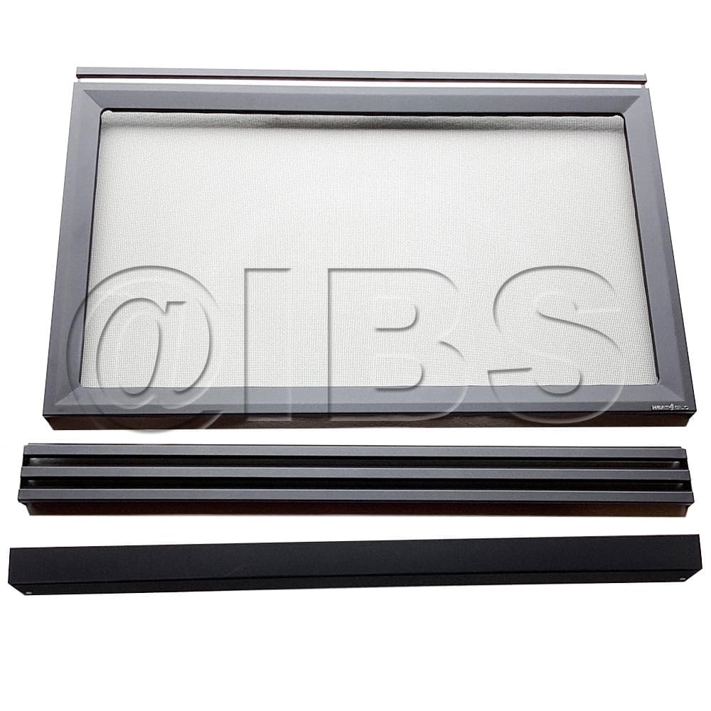 69936MON Rectangular Front With Bottom Louvers Inside Fit Includes Hood - Black