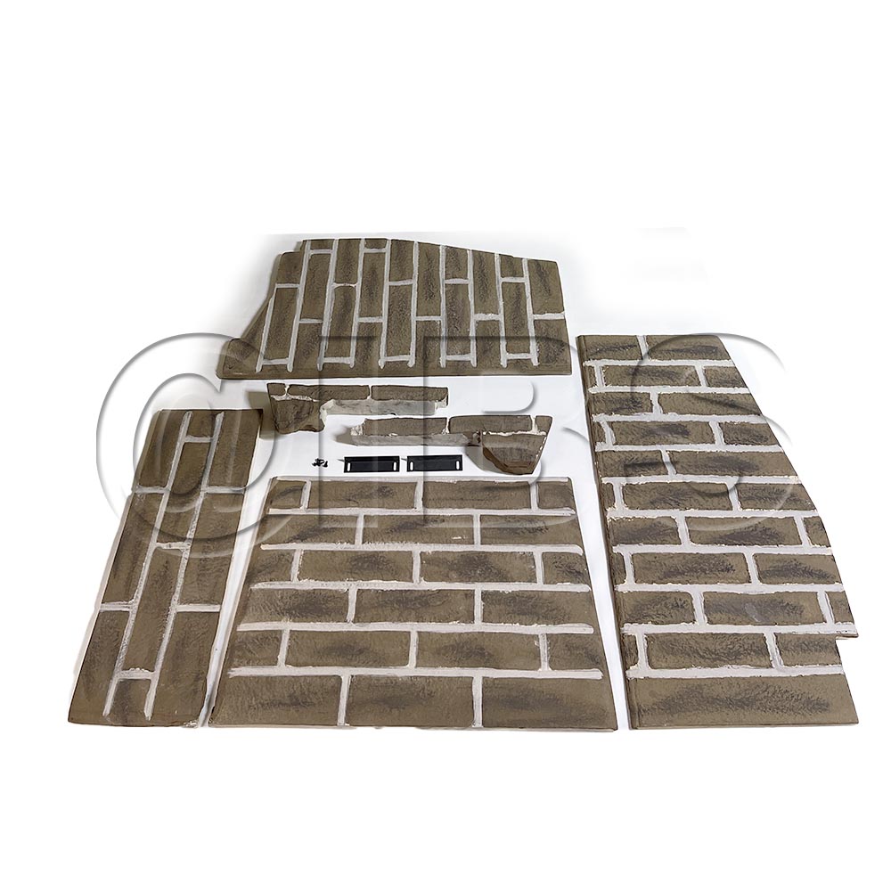 FBKHLDV500TB Tavern Brown Firebrick Walls and Hearthbrick