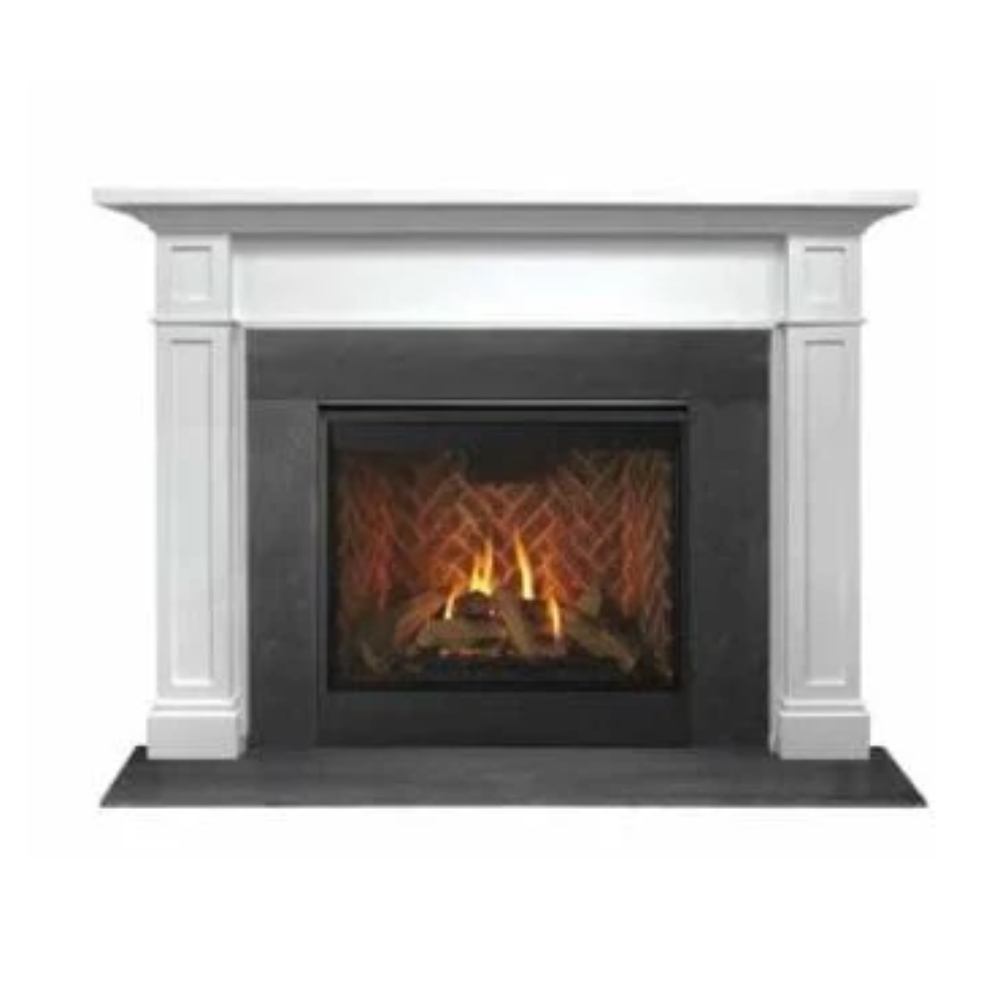 36385MON Acadia Flush Mantel, Primed MDF