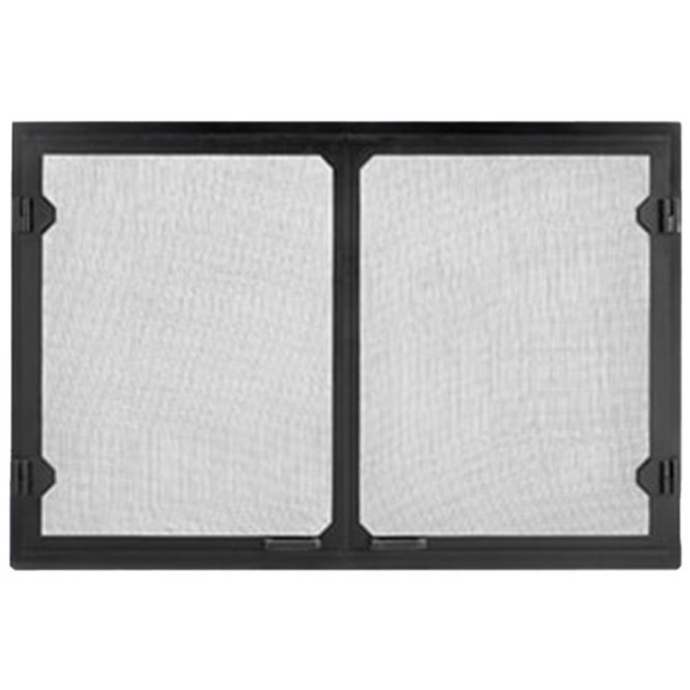 56380MON Grand Vista Cabinet Style Mesh Doors Black