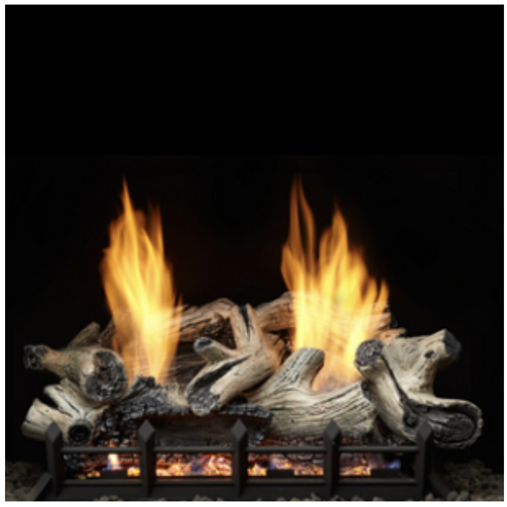 BC30-R 30in 6 piece Beachcomber Burncrete Refractory Log Set for Natural Blaze VF