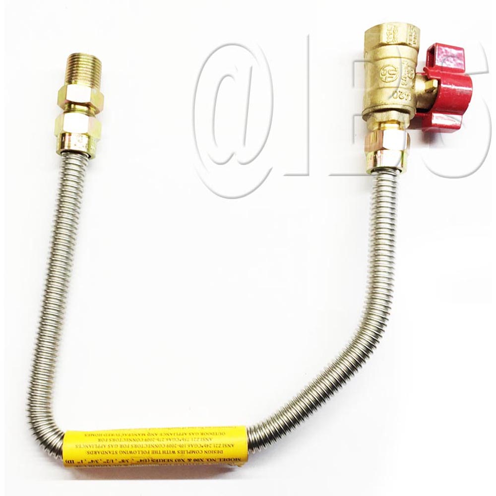 69D0030 Flexline W/Shutoff Valve 18