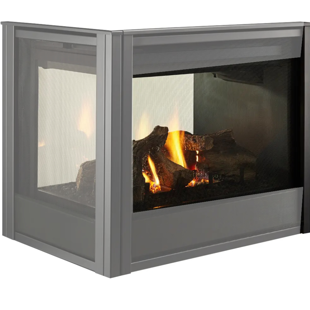 90920MON Multi Side End Panel Firescreen Front Black